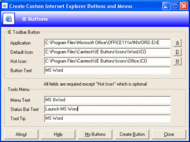 IE Buttons screenshot